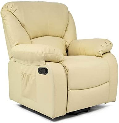 ECODE® Relaxsessel mit Verstellbarer Rückenlehne - Elektrischer Sessel mit Massage und Lendenwärme - Stressless Elektrische Sessel Ideal für Senioren - Relaxsessel mit Massagesystem