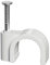 Round Cable Clips 6mm White - Pack of 100