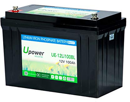 Master U-Power Batería Litio 100Ah 12V Bluetooth, UE-BL