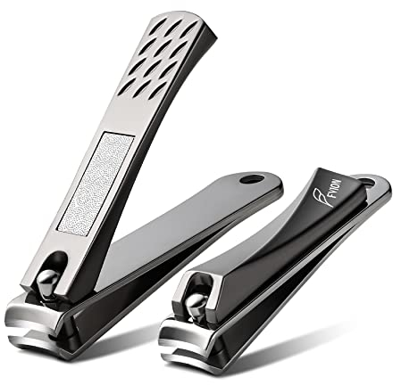 FVION Coupe Ongle en Acier Inoxydable, Coupe Ongle Professionnel et Lime à Ongles, Coupe-Ongle Professionnel pour Pédicure et Manucure Coupe Ongles
