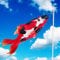 Boao Realistischer Fisch-Windsack, roter Fisch-Windsack, roter Koi-Fisch, Dekoration, Outdoor-Dekoration, Windsack, Flagge, Baum, Vorderseite, Terrasse, Rasen, Garten, Hof-Dekoration, 116 cm (1 Stück)