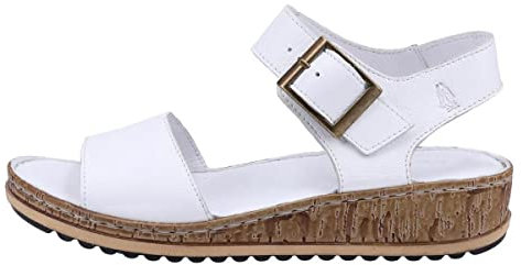Hush Puppies Womens Ellie Wedge Sandal, White, 3 UK