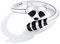 Qings Damen 925er Sterling Silber Ring - Verstellbar Vintage Waschbär Schmuck Offener Ringe für Frauen Mädchen Einstellbarer Racoon Fuchsschwanz Tier Jubiläum Versprechen Party Geschenke