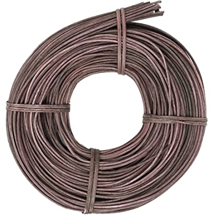 famos Peddigrohr Flechtmaterial Korbflechten 2,25 mm viele Farben zur Auswahl (100g, Dunkelbraun)