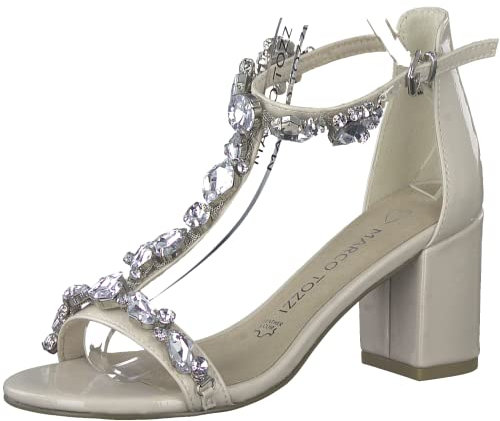 MARCO TOZZI 2-2-28307-20, Sandalias para Mujer, Rosa (Powder Patent), 40 EU