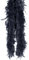 Federboa Weihnachtsboa, 200CM Flauschige Federboa Feder Schal Verkleidung Einfarbig Flauschige Girlande für Damen Kinder Karneval Fasching Stola Kostüm Hochzeitsdekoration, Heimdekoration,Schwarz