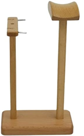 Soporte Auriculares Soporte De Auriculares Doble De Madera Maciza Soporte De Auriculares Montado En La Cabeza Auriculares Internos para Todos los Tamaños de Auriculares ( Blue : Blu , Size : 3.5*7.5*1