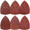 WAIZHIUA 72Pcs Sanding Sheets 11-Hole Mouse Sandpaper Sander Pad Hook and Loop Sanding Pads 40/60/80/120/180/240 Grits for Bosch Multi-Sander PSM 100A PSM 200 AES PSM 18