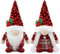 Godeufe 2er Set Wichtel Weihnachten Weihnachtsdeko Weihnachtswichtel Deko Wichtel Figuren Zubehör Dekoration Christmas Decorations - Rot