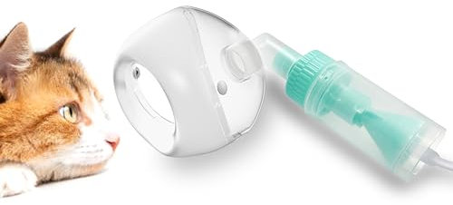 ICARE-PET Taza nebulizadora tumbada y mascarilla inhaladora para Gatos y Perros pequeños, mascarilla de oxígeno para Mascotas (no Incluye máquina nebulizadora)