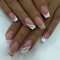 JUSTOTRY 24 Stück Weiß French Nägel Zum Aufkleben Mittel Motiv,Glossy Pink Eckig Press on Nails,Künstliche Nägel,Square Fingernägel Fake Nails für Frauen Nails Art