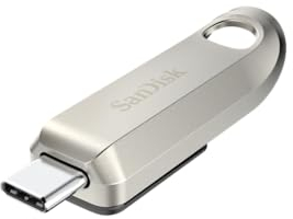 SanDisk 64 Go Ultra Luxe Clé USB Type-C, USB 3.2 Gen 1 avec Finition Haut de Gamme en métal, jusqu'à 300 MB/s