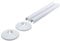 UKDD® Snappit Radiator Pipe Covers & Collars - White Pipe Sleeve Kit with Collars