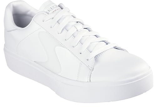 Skechers Herren Platform, White Duraleather, 43 EU