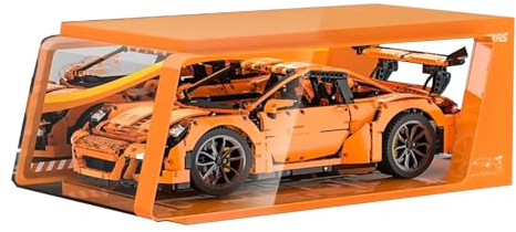 Acryl-Vitrine für Lego 42056 Pors/Che 911 GT3 RS Tech/NIC Ra/CING Auto-Bauset, staubdichte, transparente Schutzhülle, Schaukasten für Ihr Modell (Modell Nicht im Lieferumfang enthalten) (42056)