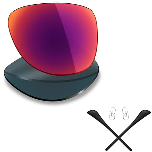 Mryok Lentes de repuesto polarizadas y kits de goma para Ray-Ban Aviator RB3025 - Opciones, Polarizado: sol de medianoche, 58 mm