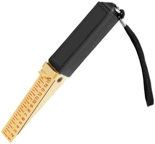 POHOVE Door Gap Measuring Tool 1-15mm Engineering Ruler,Wedge-Shaped Vernier Feeler Gauge,Fire Door Gap Gauge Checker Tool,for House Engineering Inspection Flatness Measuring Tool Ruler