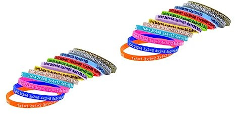 WHAMVOX 2 Sets Bunte Silikon-handgelenkbänder für Jungen und Mädchen Studenten Praktische Armbänder Partygeschenke 12 Stück
