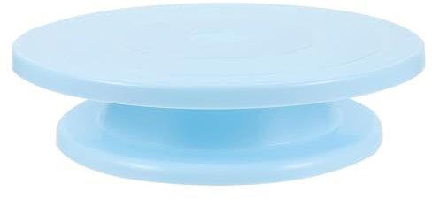 Generisch Tortenplatte Drehbar 28 cm Drehteller Torten Kuchenplatte zum Dekorieren Cake Turntable Cake Stand Torten Drehteller für Kuchen (Blau)