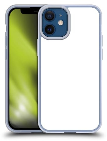 Head Case Designs Weiß Blockfarben Gelhülle [Militärischer Schutzgrad] Kompatibel Mit Apple iPhone 12 Mini Und Kompatibel Mit MagSafe