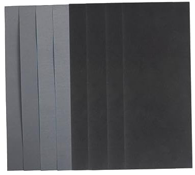 GETAJGHSD 54stücke Teiliges Nass Trockenschleifpapier Mit Siliziumkarbid Körnung Für Holz Metall Polieren Und Schleifen Robust Effizient