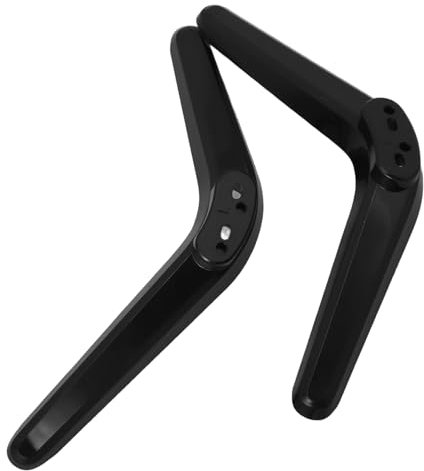 DECHOUS Heavy-duty Black Tv Stand Base Legs Screws Universal Pedestal Feet Replacement for 32-50 Inch Flat Screen Televisions Desktop Monitor Riser Holder