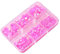 1 Box Glitter Flatback Crystal Rhinestones Gems Rose Red Resin Flatback Rhinestones for Nail Art DIY Crafts