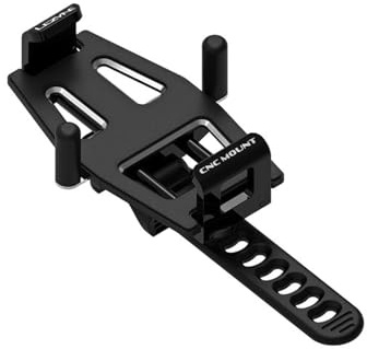 LEZYNE Lightweight Durable CNC-Machined Aluminum Phone Mount/Holder for Bikes | Non-Slip Composite, Spring-Loaded Latches, Adjustable Side Posts - 192.5mm, 90.4mm, 66mm