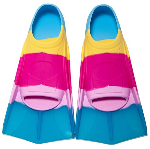 Azuunye Kids Swim Fins Youth Short Blade Swimming Training Flippers XS