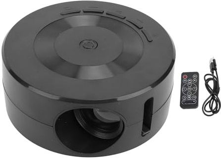 Tragbarer 1080P-Filmprojektor, Kindervideo für Smartphone mit Fernbedienung, Augenpflege, Camping, Sportveranstaltungen, 14–100 Zoll