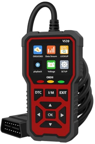 Car OBD2 Scanner Diagnostic Tool for Peugeot 206 207 207CC 301 307 308 308CC 308SW 408 508 607 2008, OBDII I/M Readiness Check Engine Fault Code Reader Modes 6 8 40000+ Library