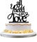 zhongfei Wedding Cake Topper- Monogram Cake Topper All You Need Is Love Silhouette with 2 Hearts Silhouette Decor