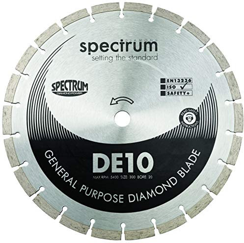 OX DE10-300/20 General Purpose Spectrum Standard Diamond Blade, Multi-Colour, 300/20 mm