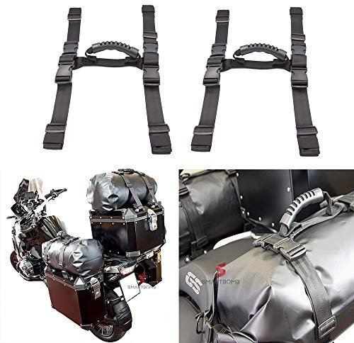 Maniglie cinghie porta borse moto bauletto bauli cinghie di fissaggio borse zaini viaggio professionale Handles straps for carrying bags motorcycle top box