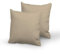 Pizuna Luxuriöser Soft-Satin 2er Pack Kissenbezug 80x80 cm Einfach Taupe, 400 Fadenzahl Baumwolle Quadratisch Kissenbezüge, 100% Langstapel Baumwolle Kissenbezug (Einfach Taupe 80x80 cm)