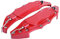 Disc Brake Caliper Cover,2pcs Car Aluminum Brake Caliper Protector Cover for Wheel Hub 16in-17in Medium (Red) endless brake caliper cover 14-15 inch red brake caliper covers caliper covers universal