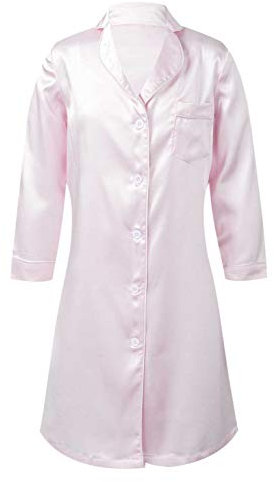 IEFIEL Kimono Robe Filles Enfant Garçon Chemises de Nuit Robe Peignoir en Satin Kimono Pyjamas Natation Anniversaire Peignoir Mariage Demoiselle d?Honneur 5-16 Ans Rose 7-8 Ans