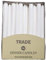 Trade Tapered Dinner Candles- 50 Unscented Tapered Candles -Dripless Long Candles with Long Lasting Burn Time- (White)