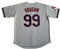 GHTPGT Herren Ricky Vaughn Movie Jersey 90s Hip Hop Stitched Sports Fan Baseball Trikots Stitched, grau, Groß