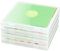 iBune 30,5x30,5 cm Papier Aufbewahrung, 4 Stück Scrapbooking Aufbewahrungsbox für Scrapbooking-Papier, Schlank Transparent Kunststoff Dokumente Zeitschriften Beschützer