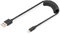 DIGITUS Cable Espiral USB 2.0 - USB-A a Lightning - 480 Mbit/s - Power Delivery 20W - MFI - Estirable hasta 1m - Negro