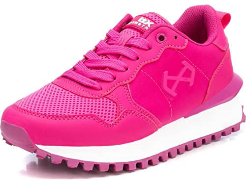XTI - Zapatilla Mujer Fucsia - Calzado Cómodo y Versátil - Moda Casual - Modelo 14139901 (Talla 39)