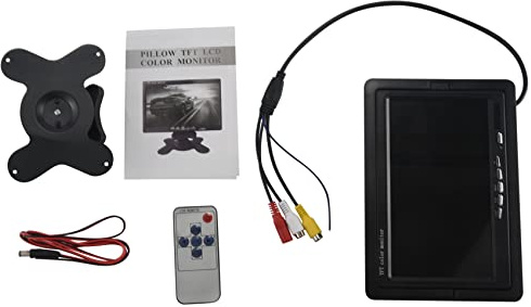 12V-24V 7 Pollici TFT LCD Colore HD Monitor per Telecamera CCTV Inverso Visione Posteriore Auto