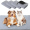 4 Pack Meerschweinchen Käfig Einlage Waschbare Welpen Unterlagen Wiederverwendbare Trainingsunterlagen PIPI Matte für Meerschweinchen Hamster Kleintiere (Pfote Stil, 91 x 104 cm)