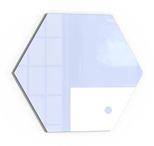 DEQORI Glas-Magnettafel | 55x47,6 cm groß | Motiv Wochenplan fürs Essen | Memo-Board aus Glas | Magnetboard inkl. Magnete, Stift & Tuch für Küche & Büro | Tafel magnetisch & beschreibbar