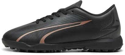 PUMA Ultra Play TT Jr, Soccer Shoe, Black-Copper Rose, 38.5 EU