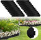 Sonnewelt Bordure de pelouse en métal galvanisé - Bordures de Jardin- 5 m, 10 m, 15 m, 20 m, 25 m, 30 m, 35 m, 40 m, 45 m, 50 m, Noir (Longueur 30 m - Hauteur 15 cm)