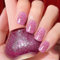DouborQ Glitter Nail Polish Pinkish Purple Glimmer Translucent Long-lasting Sequins Nail Art Varnish (04)