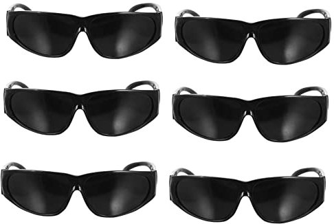 GALPADA 6piezas Gafas De Seguridad Para Soldadura Lentes Transparentes Protección Antivaho y Uv Ajustables Para Trabajos De Construcción y Mecánica Visión Panorámica De Grados