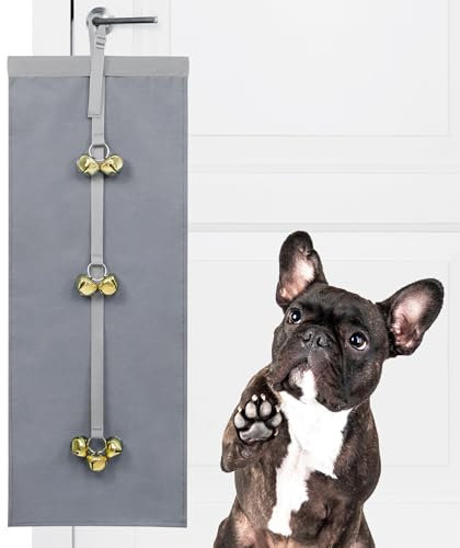 Hanoghun Hunde-Türklingel mit Kratzschutz für Hunde - Die ultimative verstellbare Hundetraining-Türklingel für das Töpfchentraining – schützt Türen, Türpfosten, kratzfeste Hängeschellen